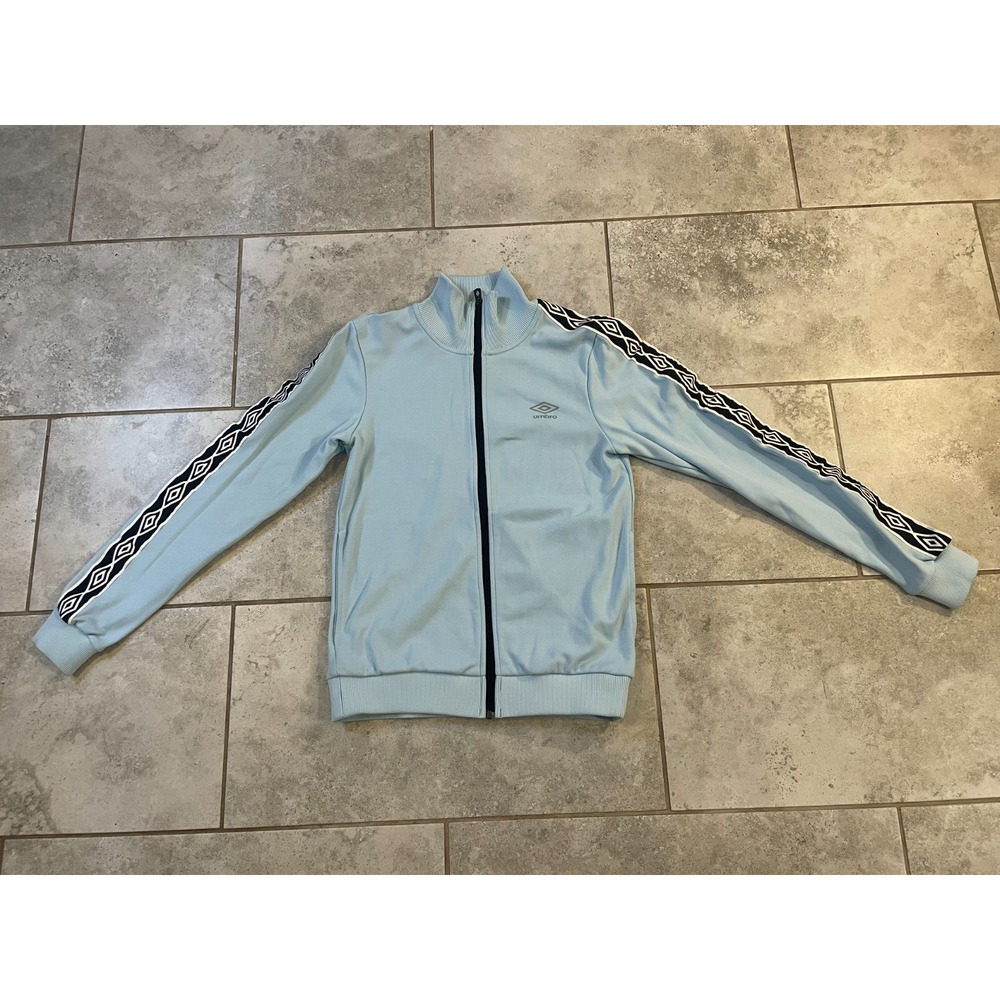 Umbro Light Blue Track Jacket with Black Accents